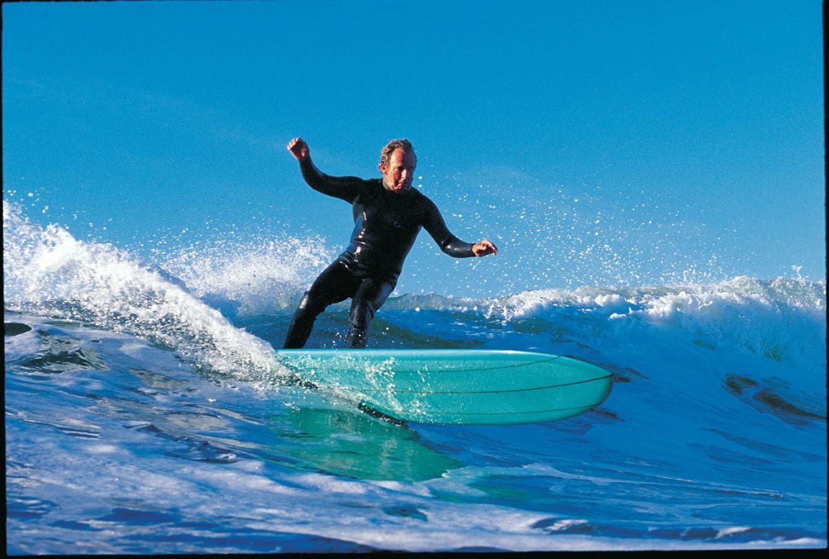 Skip Frye surfing