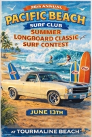 26th Annual PBSC Summer Longboard Classic - June 13, 2026